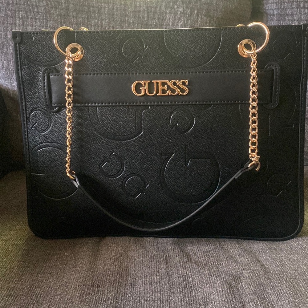 Black guess tote